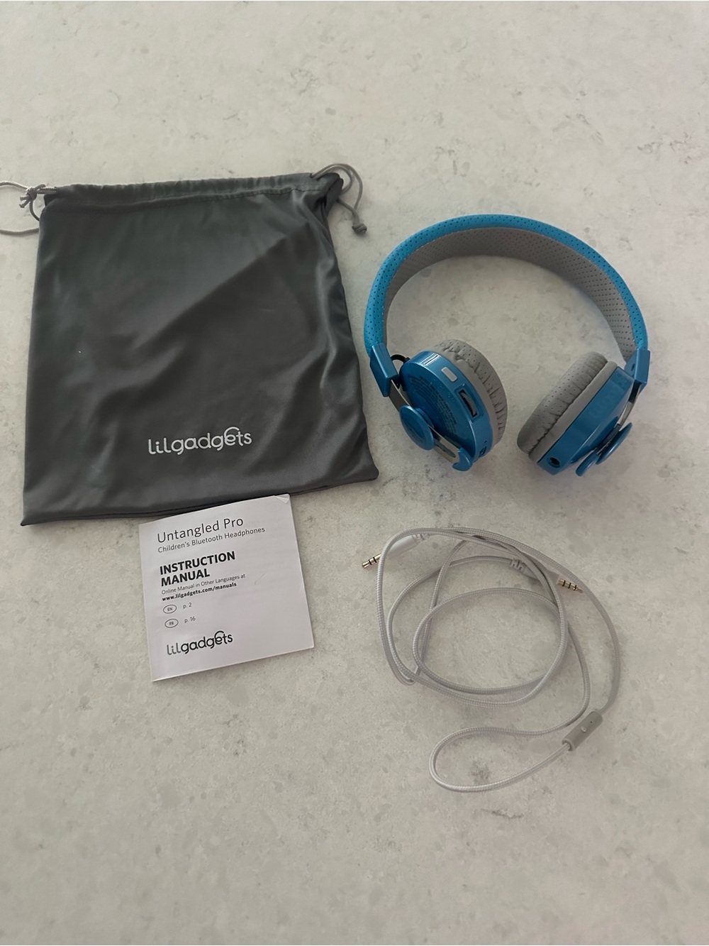 Blue Kids Wireless Headphones - Untangled Pro